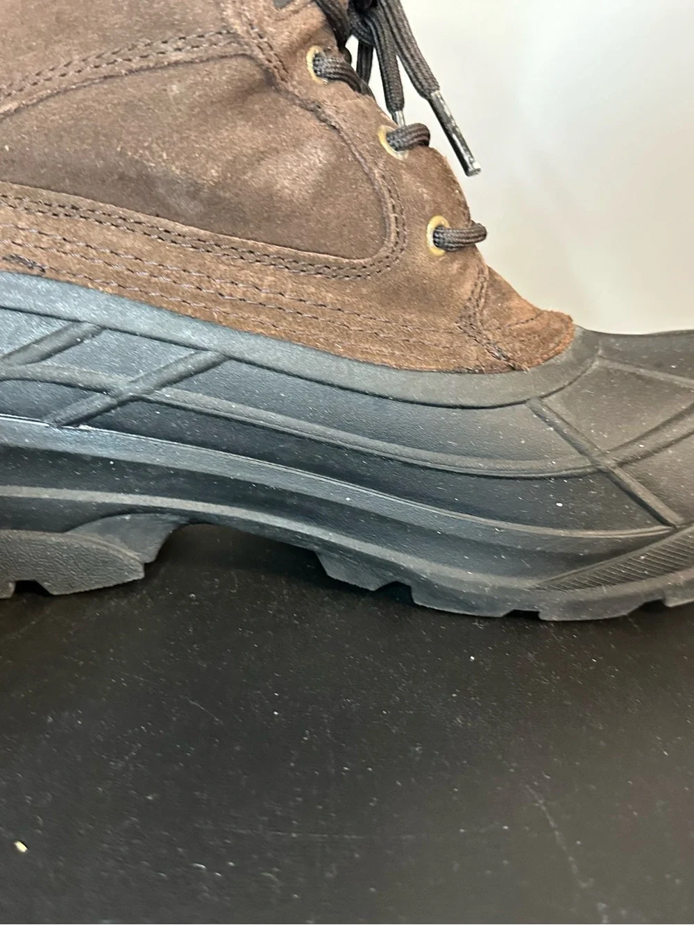 Kamik Men's Brown and Black Waterproof Snow Boots